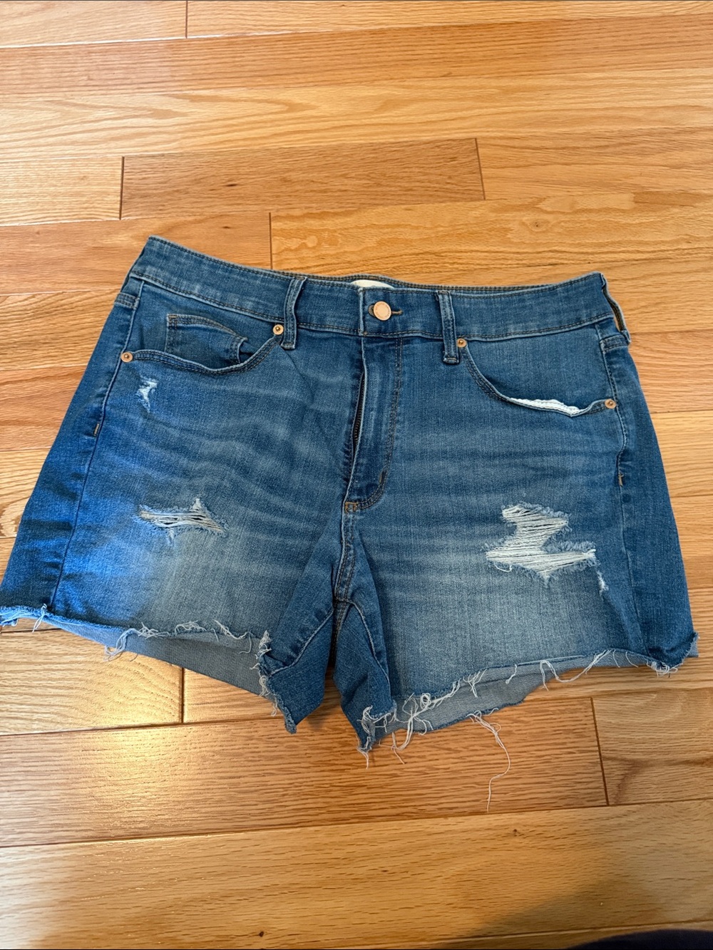 Universal Thread Distressed Blue Denim Cutoff Shorts
